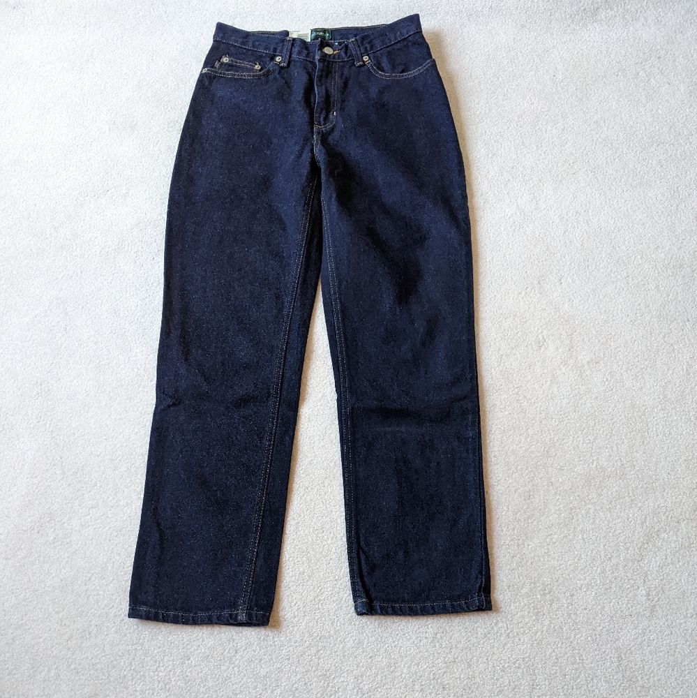 Lauren Jeans Co dark blue jeans NWT size 6 - Picture 1 of 7